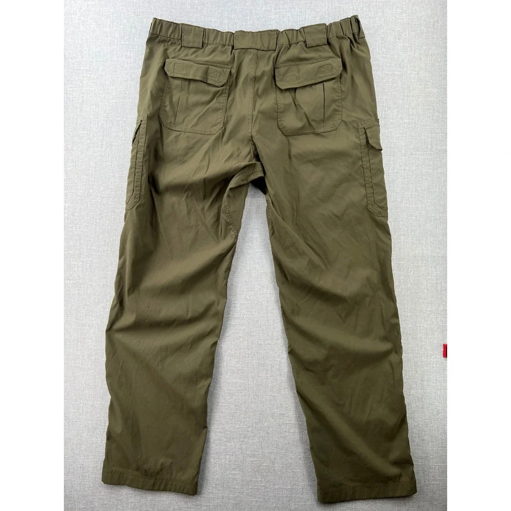 Duluth Trading Dry on the Fly Cargo Pants Men 2XL x 36 (44x35) Olive Green 71700